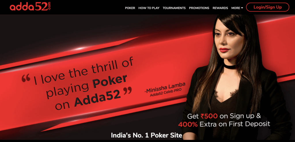 ADDA52 Poker Site Image Image